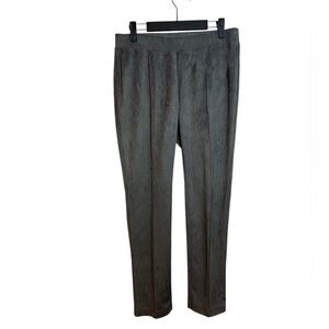 209wst38 Gray Faux Suede Ankle Pants